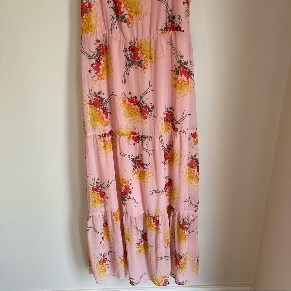 J. Crew Mercantile Women’s floral boho prairie maxi pink dress size 4 - NWOT! - Picture 6 of 12